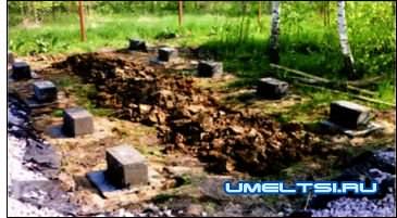 Фундамент под небольшие постройки Фундамент под небольшие постройки