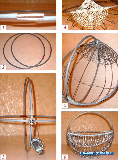 корзина из проволоки своими руками