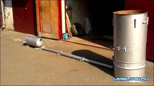 Мобильная коптильня холодного копчения Мобильная коптильня холодного копчения