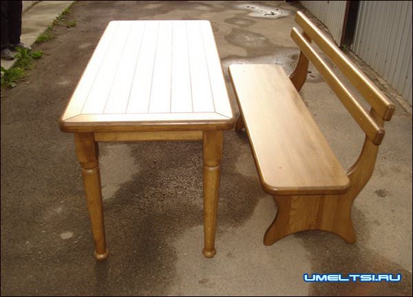 Шезлонг, стол и лавка для бани Шезлонг, стол и лавка для бани