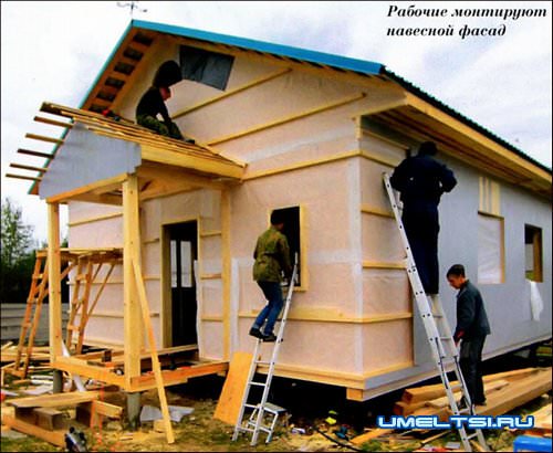 Строительство каркасного дачного дома Строительство каркасного дачного дома