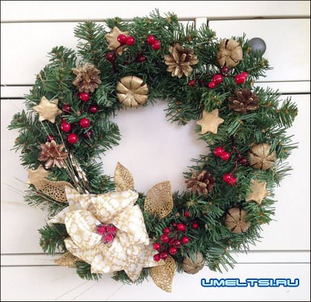 Рождественский венок мастер-класс Рождественский венок мастер-класс
