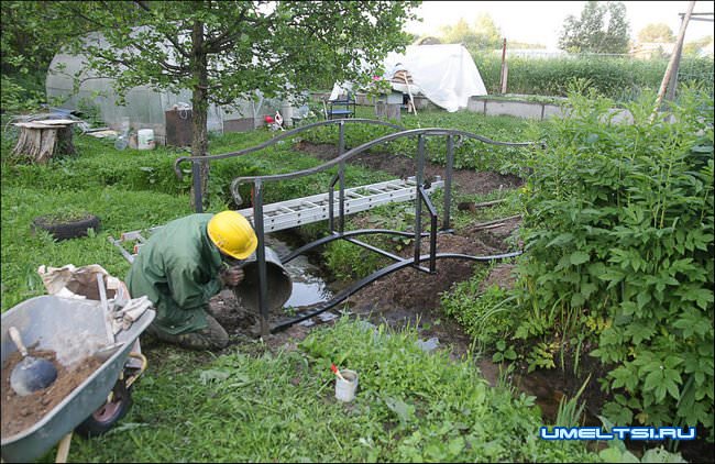 Металлический мостик своими руками ход работ Металлический мостик своими руками ход работ