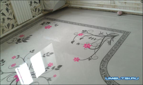 Наливные полы с простыми декоративными эффектами Наливные полы с простыми декоративными эффектами