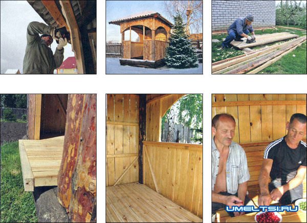Беседка своими руками из горбыля Беседка своими руками из горбыля