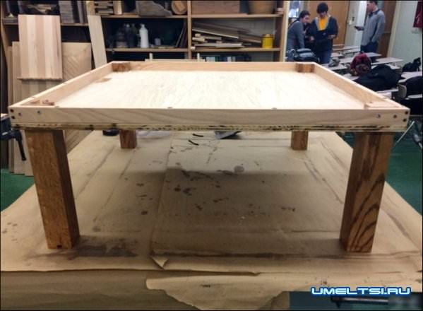 Журнальный столик с LED подсветкой мастер класс