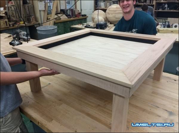 Журнальный столик с LED подсветкой мастер класс