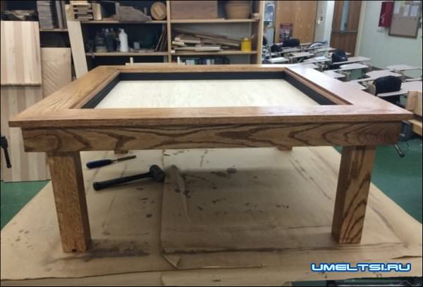 Журнальный столик с LED подсветкой мастер класс