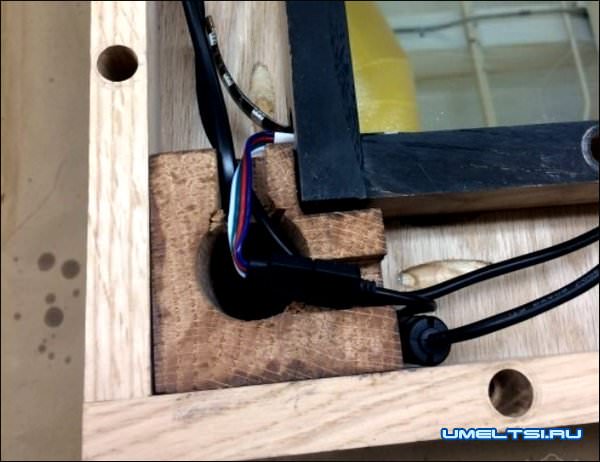 Журнальный столик с LED подсветкой мастер класс