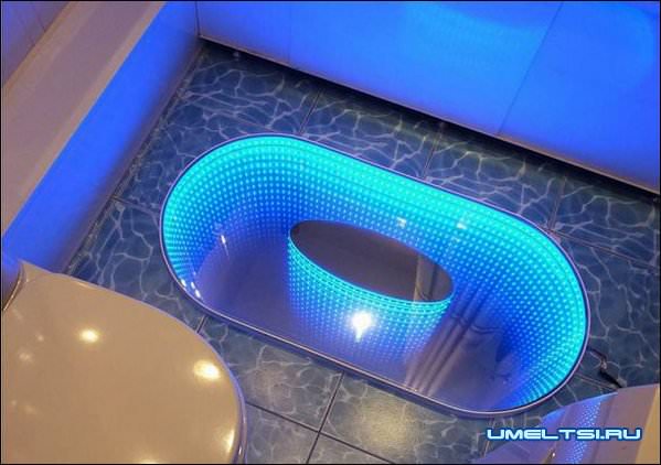 с LED подсветкой бесконечность