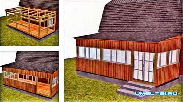 Веранда на даче своими руками Веранда на даче своими руками