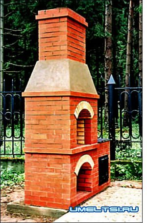 Cтационарный мангал из кирпича Cтационарный мангал из кирпича