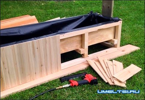 Водопад по стеклу