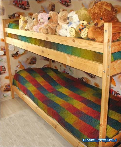 Детская двухъярусная кровать своими руками Детская двухъярусная кровать своими руками