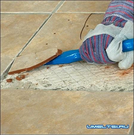 Замена сломанной плитки своими руками Замена сломанной плитки своими руками