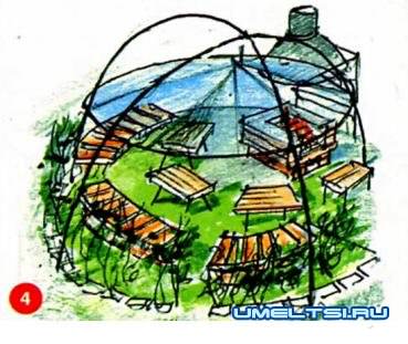 Зона отдыха с барбекю Зона отдыха с барбекю