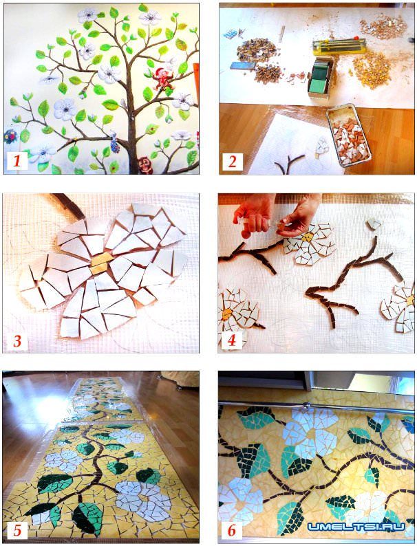 Фартук для кухни из мозаики Фартук для кухни из мозаики