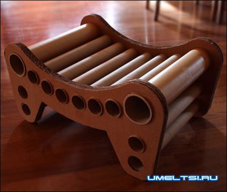 Прочный стул из картона Прочный стул из картона