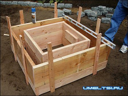 Очаг на даче своими руками