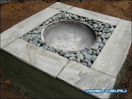 Очаг на даче своими руками