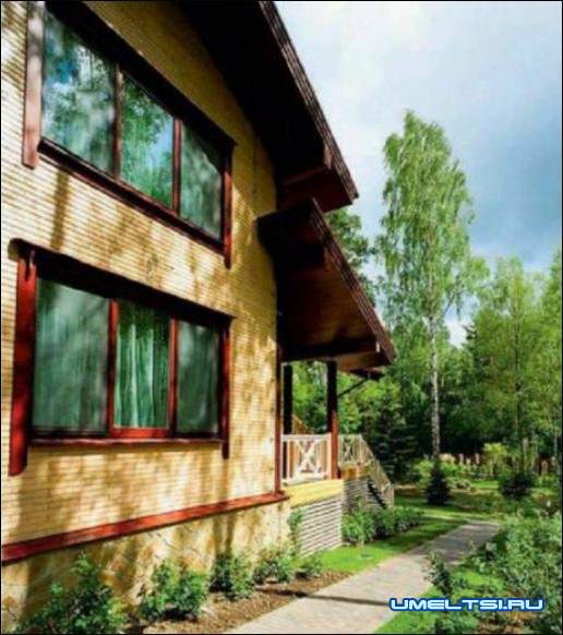 Дом из деревянного кирпича Дом из деревянного кирпича