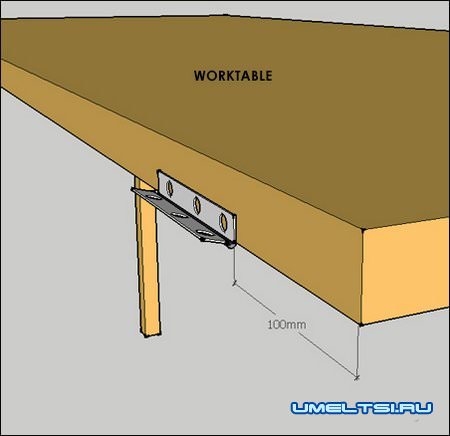 Откидной стол в гараж
