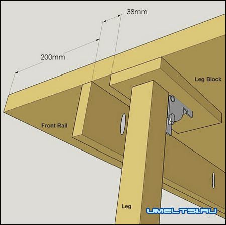 Откидной стол в гараж