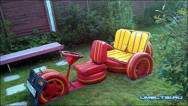 Поделки из шин для дачи, сада и огорода своими руками Поделки из шин для дачи, сада и огорода своими руками