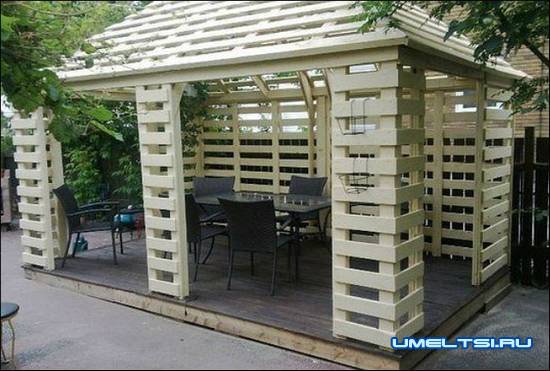 беседка из поддонов своими руками беседка из поддонов своими руками