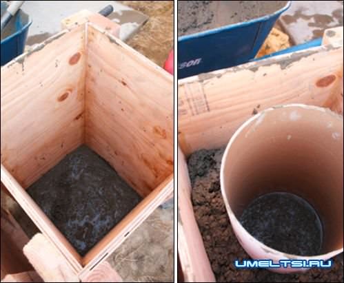 Бетонные вазоны для цветов-фото Бетонные вазоны для цветов-фото