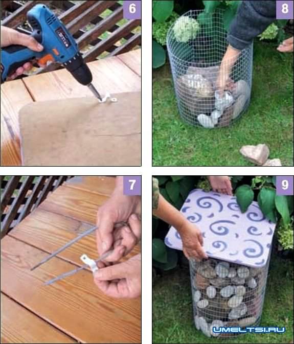 пуфик-габион пуфик-габион