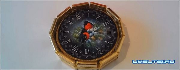 Новогодние часы своими руками-мастер класс Новогодние часы своими руками-мастер класс