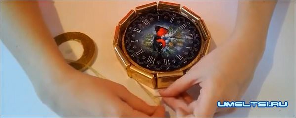 Новогодние часы своими руками-мастер класс Новогодние часы своими руками-мастер класс