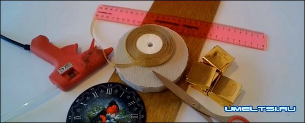 Новогодние часы своими руками Новогодние часы своими руками