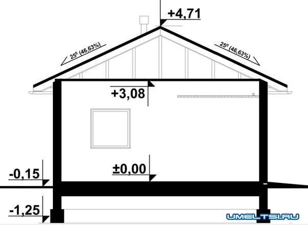 Чертеж гаража из профнастила Чертеж гаража из профнастила