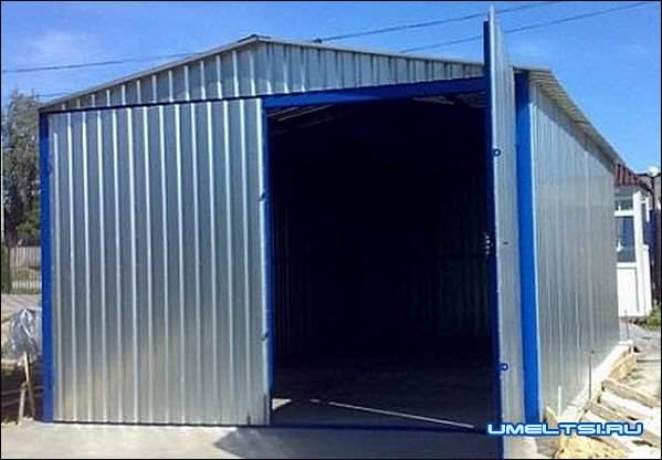Гараж из профнастила своими руками фото Гараж из профнастила своими руками фото