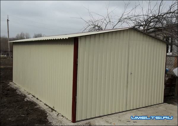 Гараж из профнастила своими руками фото Гараж из профнастила своими руками фото