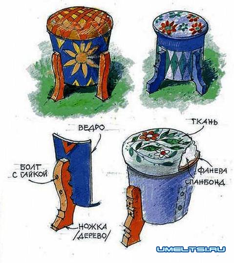 Садовый пуф Садовый пуф