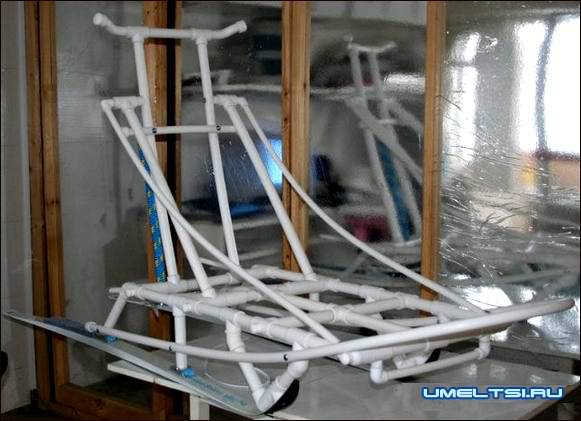 Санки из пластиковых труб Санки из пластиковых труб