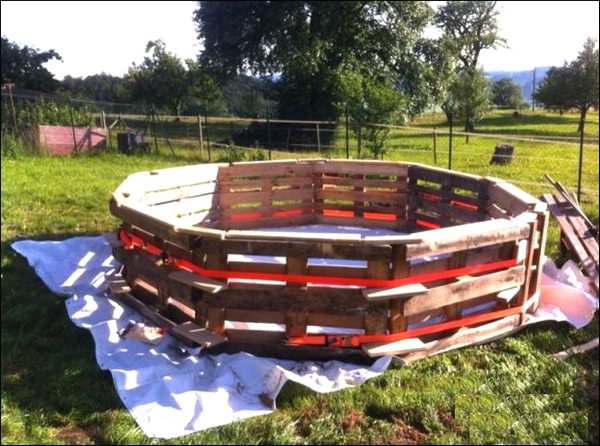 Бассейн из поддонов своими руками Бассейн из поддонов своими руками