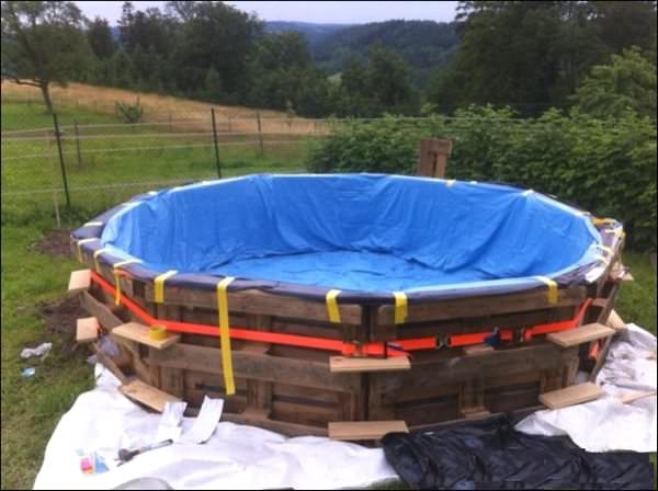 Бассейн из поддонов своими руками Бассейн из поддонов своими руками