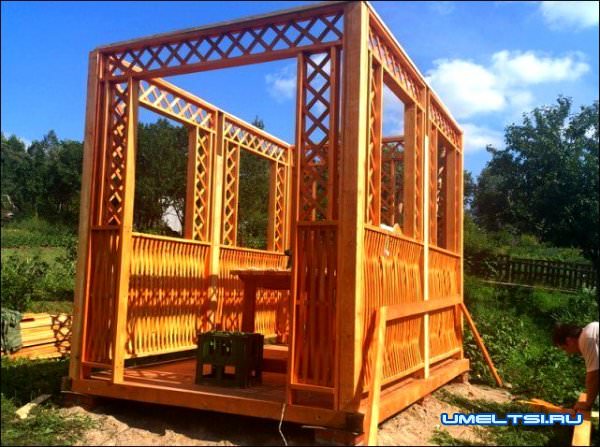 Беседка для дачи своими руками