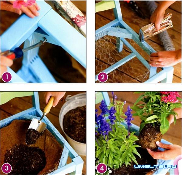 Стул-клумба мастер-класс Стул-клумба мастер-класс