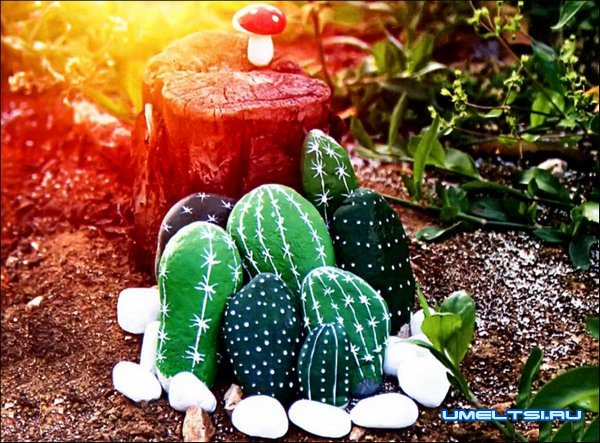 украсить сад камнями украсить сад камнями