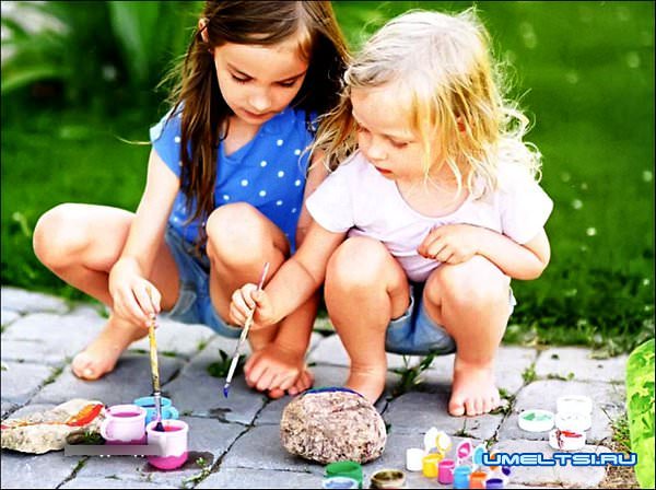 украсить сад камнями украсить сад камнями