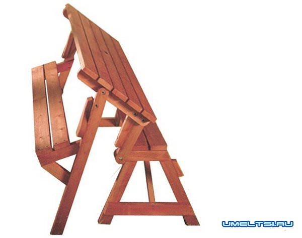 Фото скамейки-трансформера Фото скамейки-трансформера