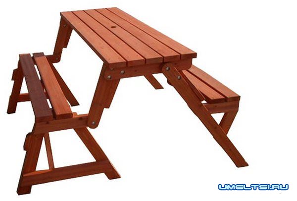 Фото скамейки-трансформера Фото скамейки-трансформера