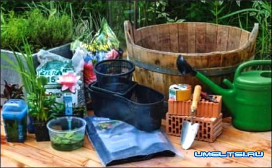 Мини-пруд своими руками Мини-пруд своими руками