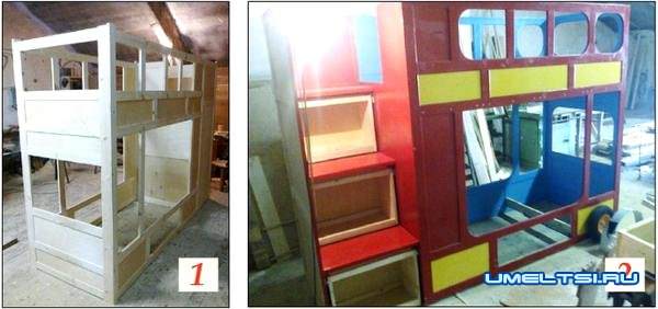 Детская кровать-автобус