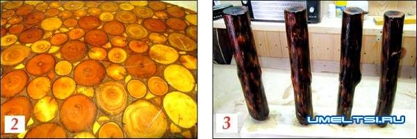 Журнальный стол своими руками из спилов Журнальный стол своими руками из спилов